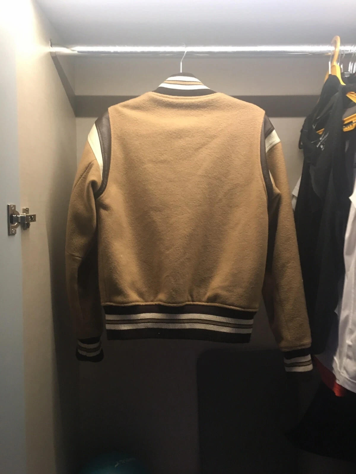 Off-White OW Patch Varsity Jacket Beige . Men . L