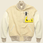 White L Five 40s Varsity Letterman Jacket