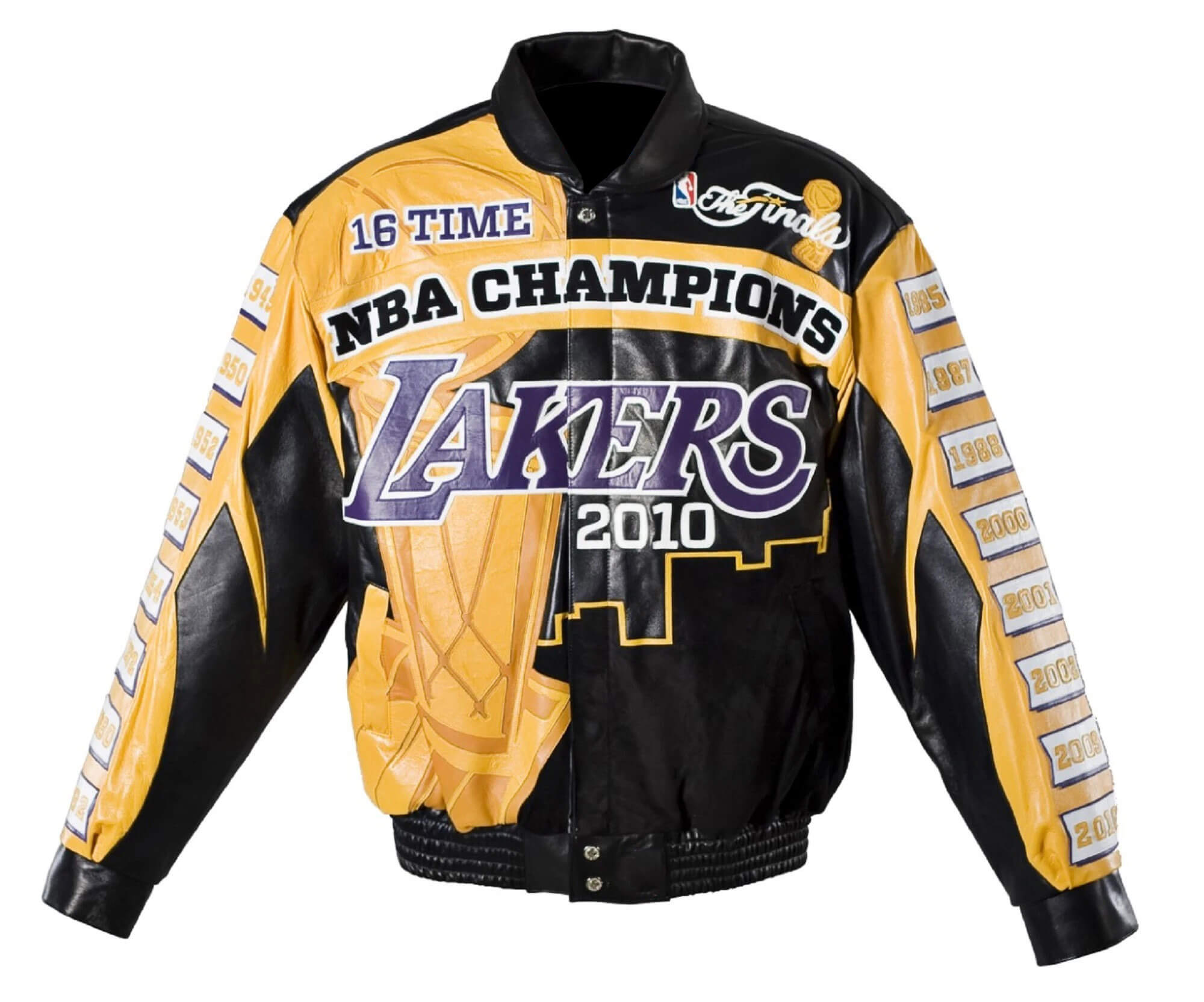 Championship LA Lakers 2001 Back 2 Back Leather Jacket