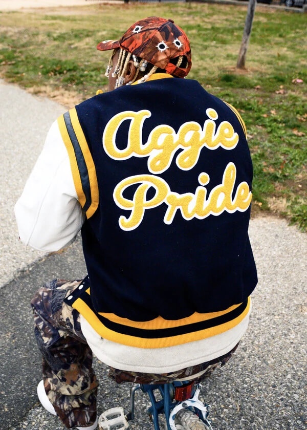 Loiter Flaws Varsity Jacket Brown/Off White  Vintage jacket men, Varsity  jacket, Varsity jacket men