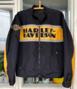 Black Harley Davidson Motorcycle Vintage Riding Jacket