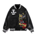 Red Travis Scott Baseball Varsity Jacket