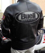 Buell Motorcycle Black Leather Jacket