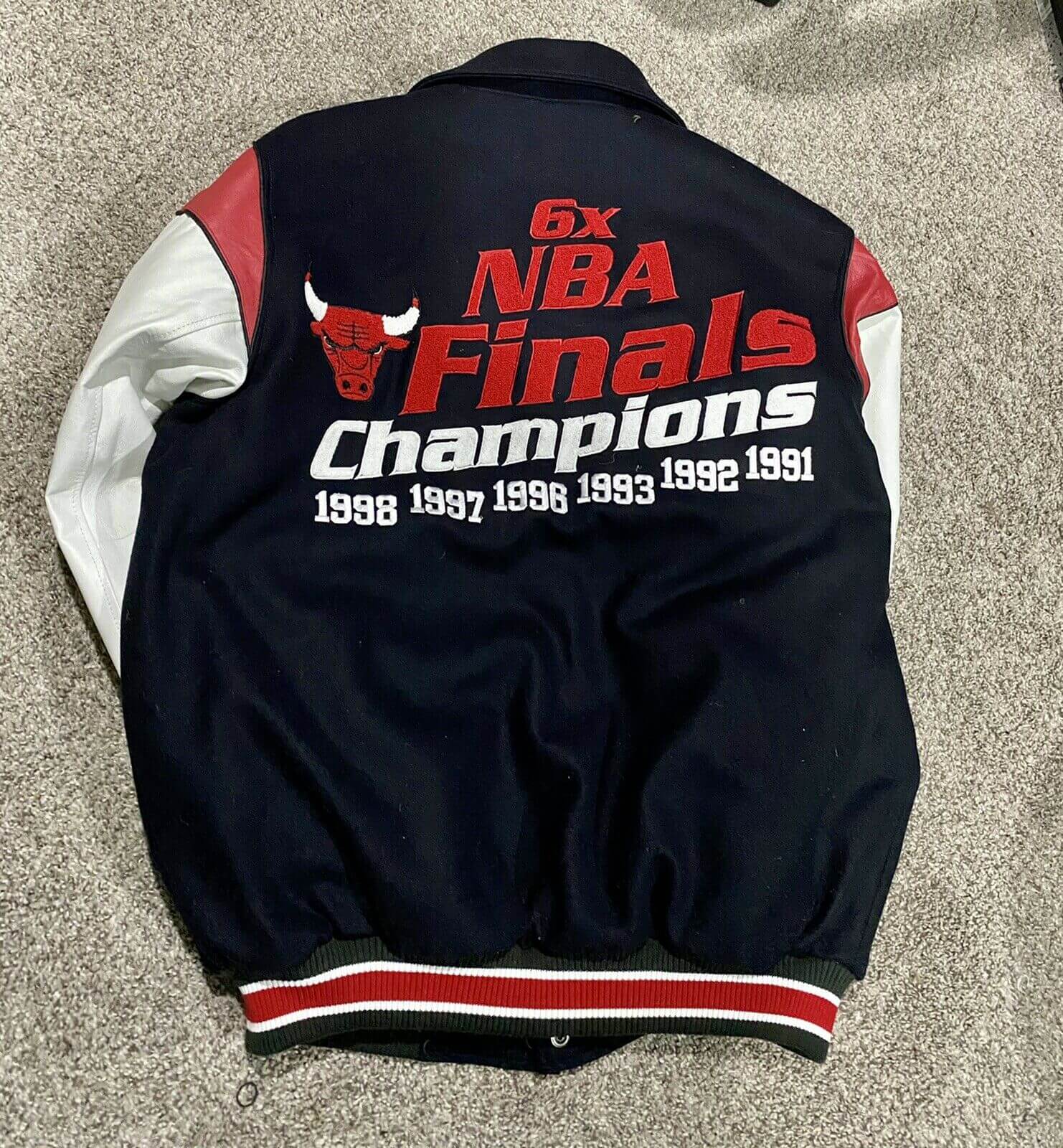 Chicago Bulls NBA Finals Champions Varsity Jacket