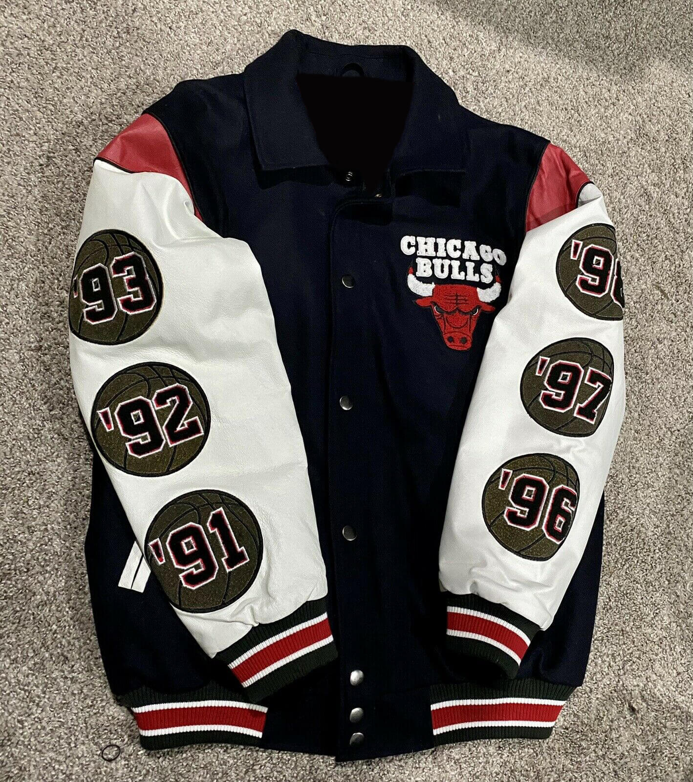 Varsity Satin Starter Chicago Bulls Carolina Blue Jacket - Jackets