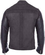 Grey Vintage Cafe Racer Casual Jacket