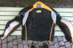KTM Motorcycle Racing Black And Orange Leather Jacket