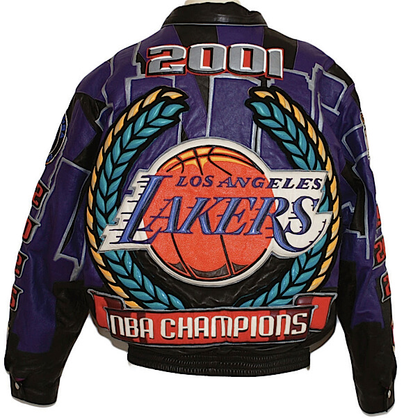 2001 Los Angeles Lakers Back to Back NBA Champions Custom Jeff Hamilton  Jacket