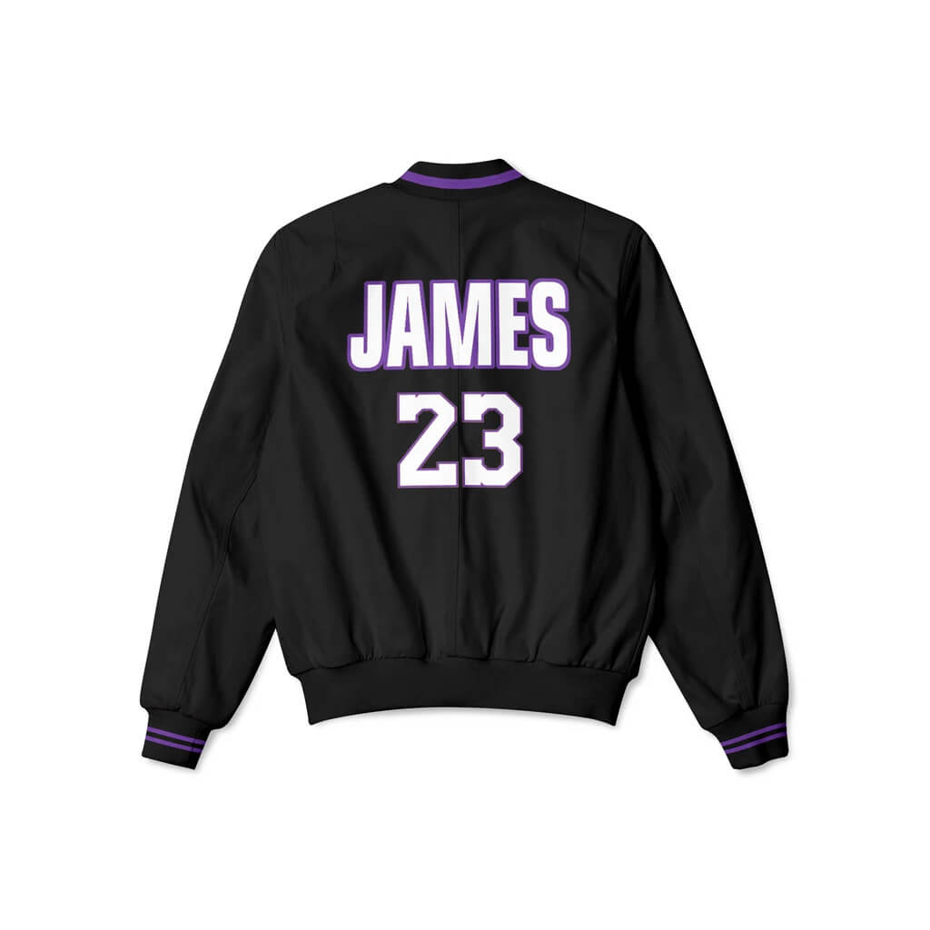 Lebron James Black Varsity Jacket