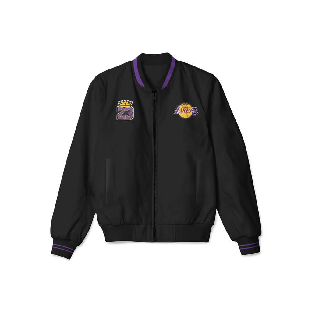 Maker of Jacket NBA Teams Jackets Los Angeles Lakers LeBron James 23 Leather