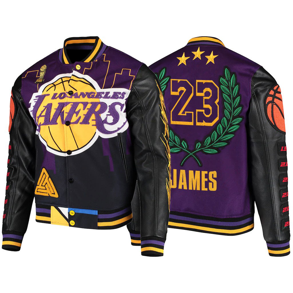 Los Angeles Lakers Wool/Leather Jacket