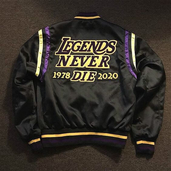 Lakers Legend Never Die LA Kobe Bryant Varsity Jacket