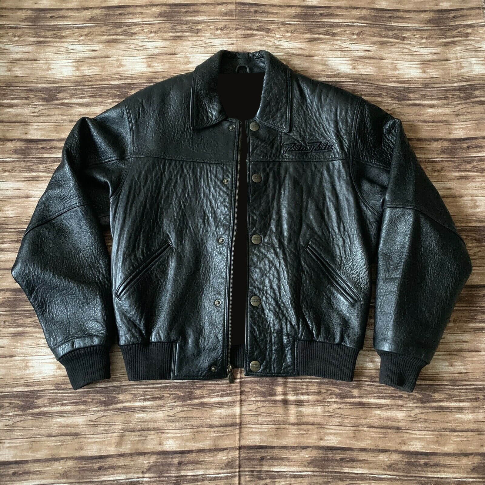 Pelle Pelle Black Tiger Leather Jacket - Maker of Jacket