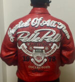 Red Pelle Pelle Greatest Of All Time Leather Jacket