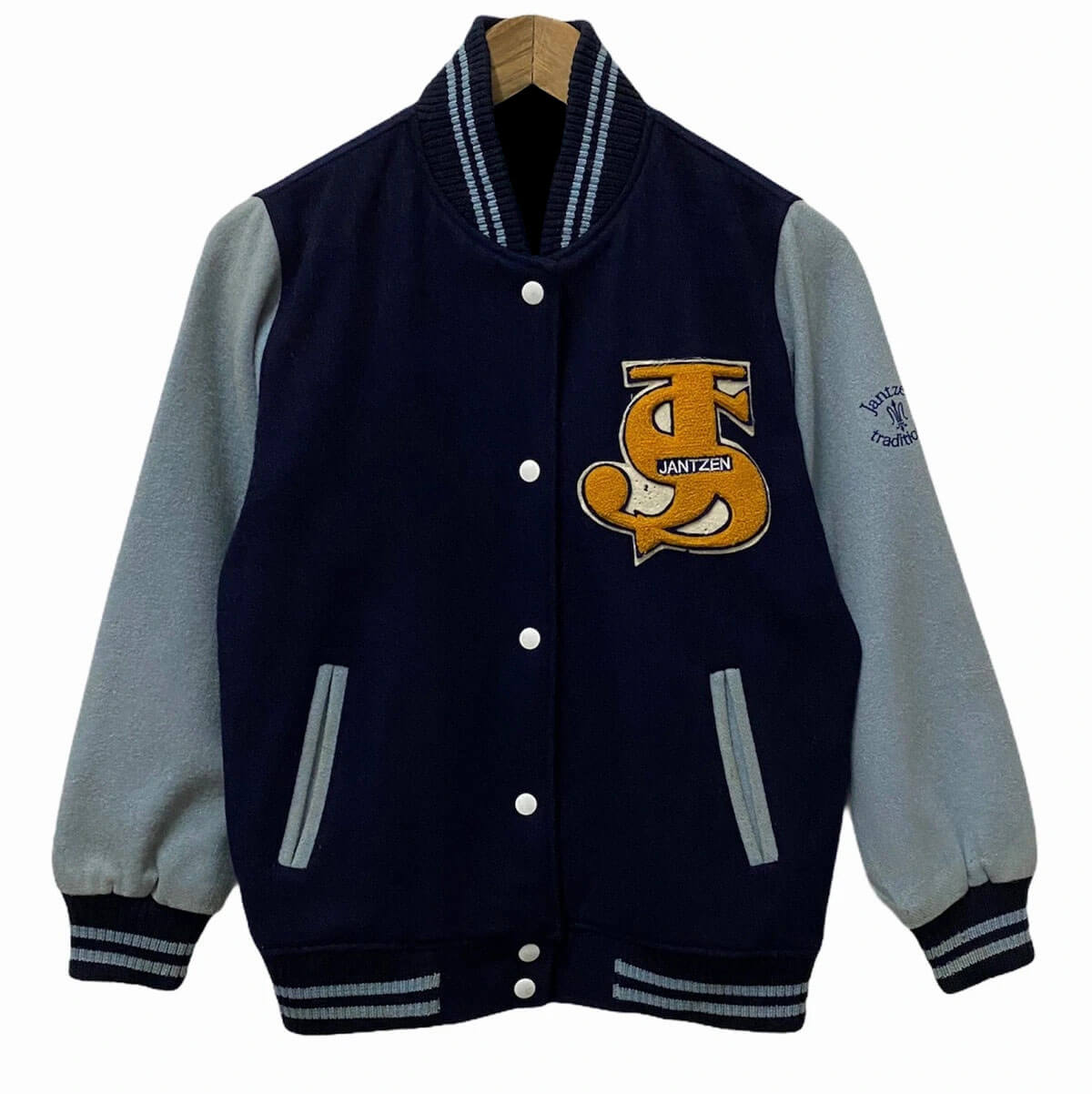 Vintage Jantzen Travis Kanye Style Varsity Jacket - Maker of Jacket