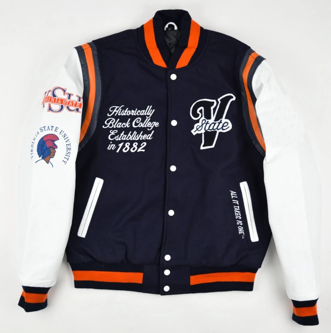 (Men) Virginia State University Satin Jacket