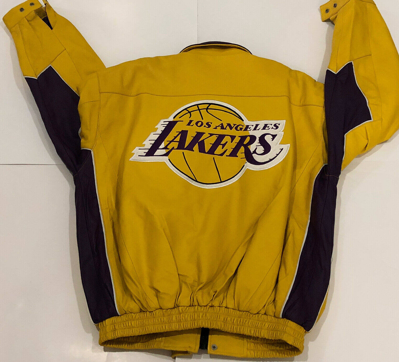Yellow NBA Los Angeles Lakers Leather Jacket - Maker of Jacket