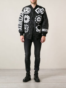 ktz patchwork bomber jacket