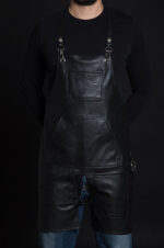 Black Leather Apron For Tattoo Artists