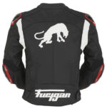 Black White Furygan Motorcycle Akira Leather Jacket