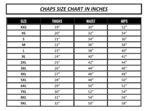 Sizes Chart and Sizing Guide - Maker of Jacket