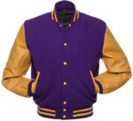 Purple Gold Baseball Varsity Jacket
