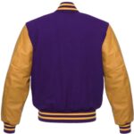 Purple Gold Baseball Varsity Jacket