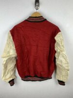 Red Vintage S Letterman Varsity Jacket