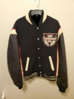 Vintage Harley Davidson Wool Leather Jacket