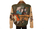 Vintage Leather Pinocchio Aviator Bomber Jacket