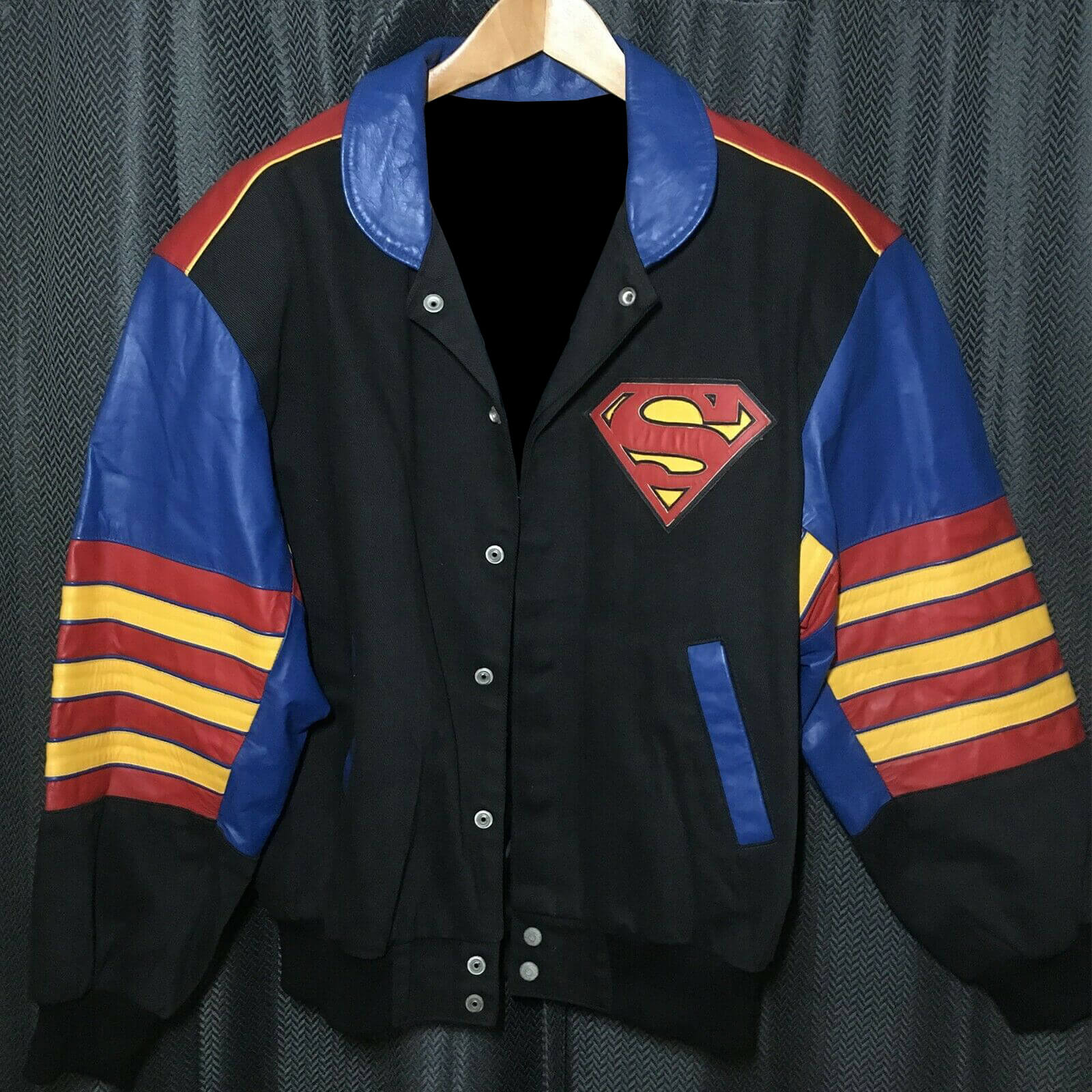 Vintage Jeff Hamilton Design Superman Jacket - Maker of Jacket