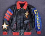 90s Wacky Races Muttley Leather Hip Hop Jacket