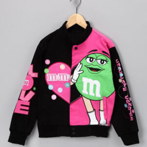 Black And Pink NASCAR M&M Cotton Jacket