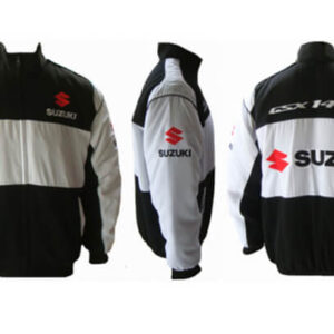 Black Gray Suzuki GSXR 1400 Motorcycle Textile Jacket