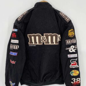 Black Vintage NASCAR M&M’s Racing Jacket