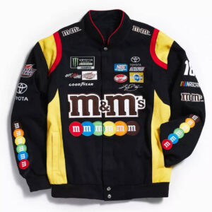 Black Yellow NASCAR M&M’s Racing Jacket