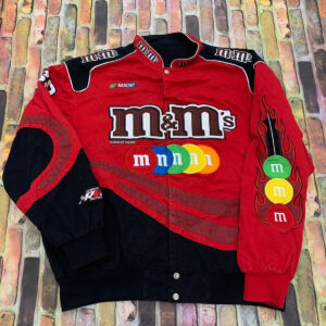 Jeff Hamilton Red NASCAR M&M Cotton Jacket