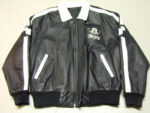 Mickey Mouse Black White Leather Jacket