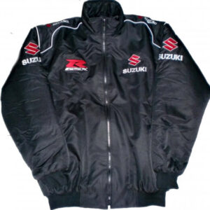 Suzuki GSX-R 1000 Motorcycle Black Textile Jacket