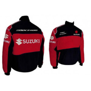 Suzuki GSXR 1400 Motorcycle Red And Black Textile Jacket