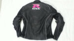 Suzuki GSXR Motorcycle Black Leather Jacket