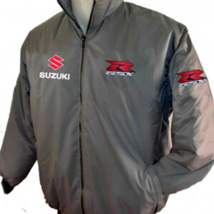 Suzuki GSXR Motorcycle Gray Textile Jacket