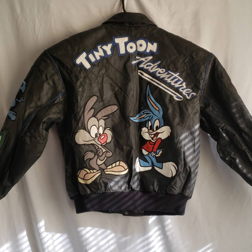 Tiny Toon Adventures Rare 90s Leather Jacket - Maker of Jacket