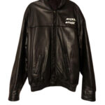 Vintage Disney Mickey Mouse Cartoon Leather Jacket