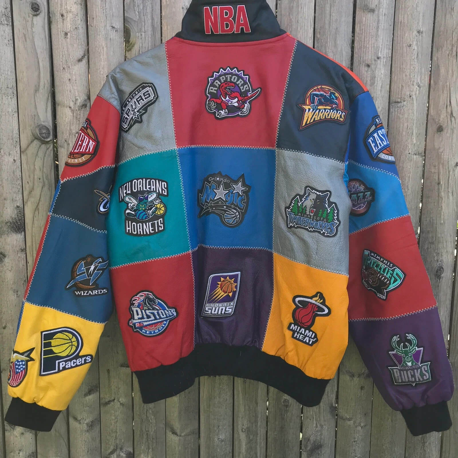 Vintage Jeff Hamilton NBA Leather Jacket Maker of Jacket