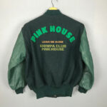 Vintage Pink House Varsity Letterman Jacket