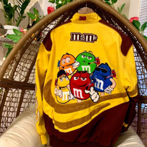 Vintage Yellow M&M NASCAR Racing Jacket