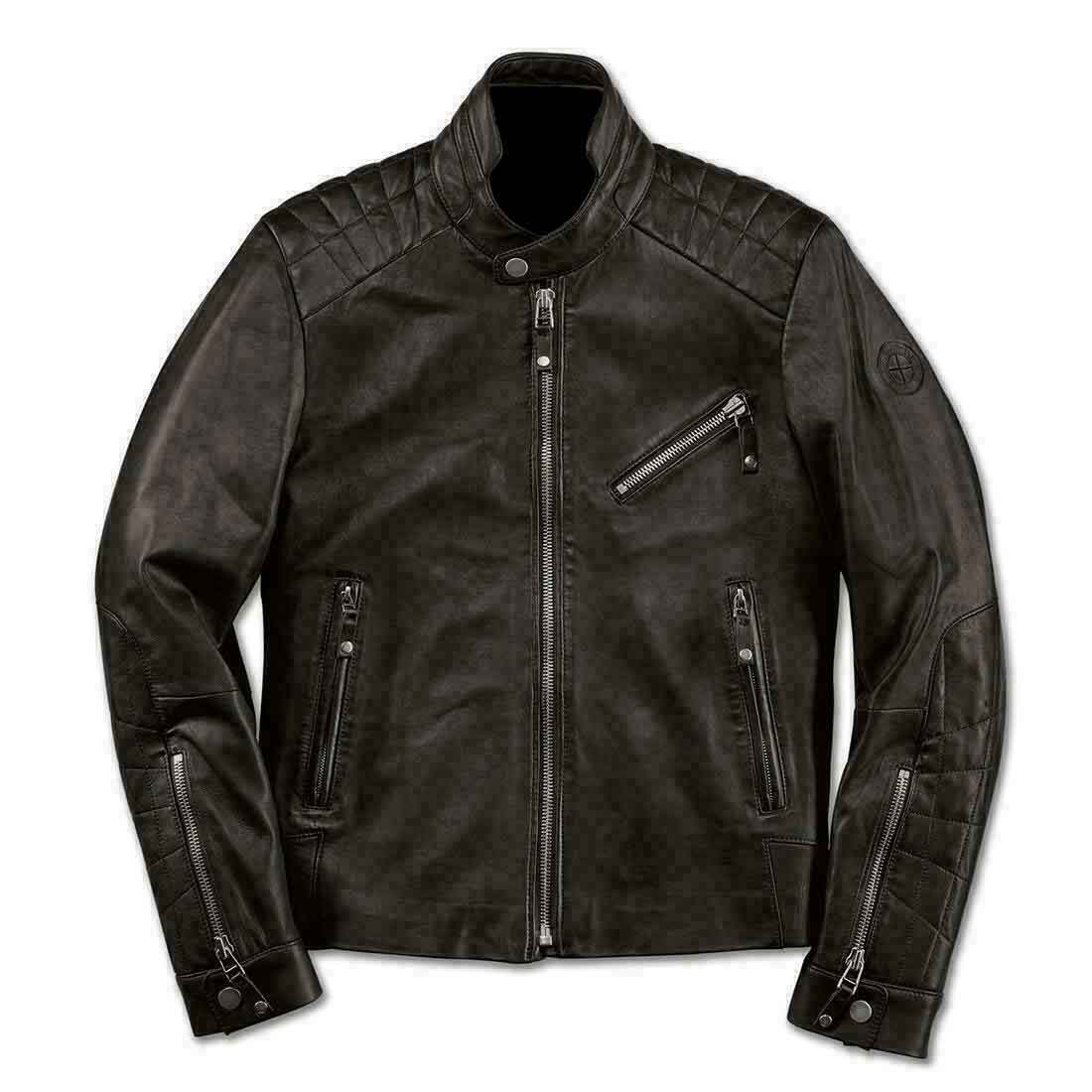 Black BMW Motorcycle Leather Jacket - Maker of Jacket