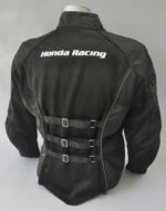 Black Honda Motorcycle Racing Textile Jacket