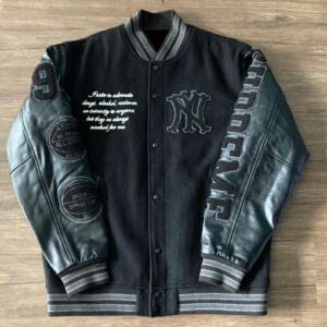 Black Supreme Hunter Thompson Varsity Jacket